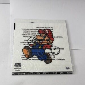 Super Mario Clear Sticker - Red, Blue, Brown
